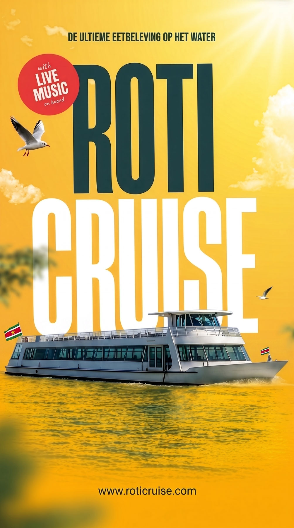 RotiCruise — the ultimate dining experience on the water, with live music on board